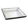 20" Square Mirrored Home Dcor Tray Modern Rustic Decorative Centerpiece Distressed Bathroom Office Decoration view 1
