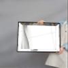 20" Square Mirrored Home Dcor Tray Modern Rustic Decorative Centerpiece Distressed Bathroom Office Decoration view 3