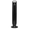 Seville Classics UltraSlimline Indoor Bladeless Oscillating Tower Fan Quiet Cooling LED Display Space-Saving for Home w/Remote and 7.5H Timer, Black, 40" 5-speed (115 degrees) view 1