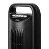 Seville Classics UltraSlimline Indoor Bladeless Oscillating Tower Fan Quiet Cooling LED Display Space-Saving for Home w/Remote and 7.5H Timer, Black, 40" 5-speed (115 degrees) view 4
