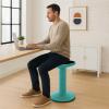 Storex Active Tilt Stool  Ergonomic Seating for Flexible Office Space and Standing Desks, Adjustable 12-24 Inch Height, Teal (00325U01C) view 2