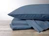 1000 Thread Count, 100% Egyptian Cotton, 4 PC Split Head Flex Sheet Set, 39" Split From the Top, Soft Satin Weave, 28" EXTRA DEEP POCKET (Split Head King- 39" Split, Mediterranean Blue) view 1