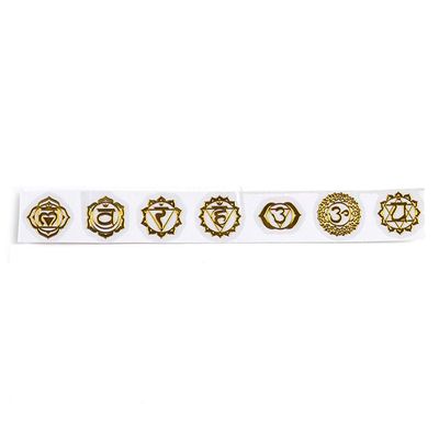 angwang 7 Chakra Geometric Copper Energy Tower Orgonite Stickers Flower Life Tree Pyramid Epoxy Resin Material Jewelry Making E#