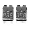 1-8s Lipo Battery Voltage Tester Low Voltage Buzzer Tester for RC Lipo Battery Pack view 1