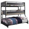 Acme Cargo Twin Over Twin Over Full Metal Triple Bunk Bed in Gunmetal view 4