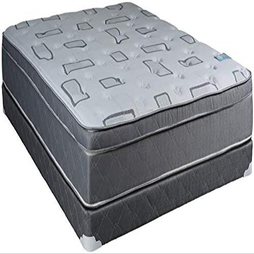 Dream Solutions USA DS USA Natural Trophy Medium Plush PillowTop Mattress Set with Mattress Cover Protector Included - Innerspring Coils, Orthopedic, Longlasting Comfort (Twin 39"x75"x11")