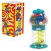 7" Spiral Galaxy Colorful GUMBALL MACHINE - Twirling Style Candy Gum Dispenser  (Green)  view 1