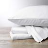 1000 Thread Count, 100% Egyptian Cotton, 4 PC Split Head Flex Sheet Set, 39" Split From the Top, Soft Satin Weave, 28" EXTRA DEEP POCKET (Split Head California King- 39" Split, White) view 1