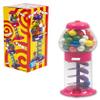 7" Spiral Galaxy Colorful GUMBALL MACHINE - Twirling Style Candy Gum Dispenser  (Pink)  view 1