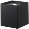 Yamazaki 5229 Toilet Paper Holder for 1 Roll, Black, Approx. W 4.5 x D 4.5 x H 5.5 inches (11.5 x 11.5 x 14 cm), Tower, Concealed Storage view 1