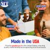 MT Products White 4 Bottle Holder 12 oz. - Corrugated Bottle Carrier for Transport (Pack of 10) - Made in USA view 4