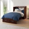AFI, Hamilton Twin XL Murphy Bed Chest with 6" Mattress, Storage Drawer, and Built-in USB Charger, Walnut view 2