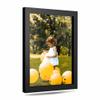 11x17 Black Picture Frames - Ready to Hang Solid Pine Wood Poster Frame - Photo Frame Polished Glass Front Clear Plexiglass Display Photograph - Hanging Hardware Included - Home wall Decor - 11 x 17 view 1