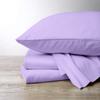 1000 Thread Count, 100% Egyptian Cotton, 4 PC Split Head Flex Sheet Set, 34" Split From the Top, Soft Satin Weave, 28" EXTRA DEEP POCKET (Split Head California King- 34" Split, Lilac) view 1