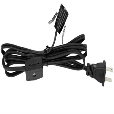 Creative Hobbies 708N3 Black Single Light Replacement Clip in Lamp Cord for Christmas Village House, Pumpkin Lights, Small Objects | 10 Pack