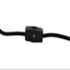 Creative Hobbies 708N3 Black Single Light Replacement Clip in Lamp Cord for Christmas Village House, Pumpkin Lights, Small Objects | 10 Pack view 4