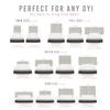 Vnt Upholstered Wall Mounted Velvet Headboard Panels - Fredrick Layout - 117" X 46"- Configuration of 12 Individual Panels - Recommended for King-Cal King - Velvet/Black view 3