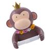 1pc Brown Tissue Rack Cute Cartoon Roll Paper Holder Wall-Mounted Bathroom Accessory Space-Saving Design for Toilet Supplies for Home Decor view 1