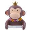 1pc Brown Tissue Rack Cute Cartoon Roll Paper Holder Wall-Mounted Bathroom Accessory Space-Saving Design for Toilet Supplies for Home Decor view 2
