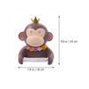 1pc Brown Tissue Rack Cute Cartoon Roll Paper Holder Wall-Mounted Bathroom Accessory Space-Saving Design for Toilet Supplies for Home Decor view 3