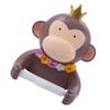 1pc Brown Tissue Rack Cute Cartoon Roll Paper Holder Wall-Mounted Bathroom Accessory Space-Saving Design for Toilet Supplies for Home Decor view 4