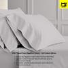 MGPS 1000-Thread-Count Egyptian Cotton Queen Sheet Set for Adjustable Bed, 4 PCs Set Deep Pocket Up to 12 Inch, 36" Split from Top - Light Grey, Split-Head Queen - 36 view 2