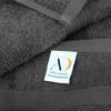 Ample Decor 100% Cotton Bath Towels for Bathroom 30 X 54 Inch 600 GSM Soft Absorbent - 4pcs Grey view 4
