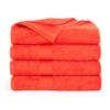 Ample Decor Bath Towels 30 X 54 Inch 600 GSM 100% Cotton Towels for The Bathroom - 4pcs Orange view 3