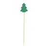 Restaurantware 3.5 Inch Christmas Tree Picks 1000 Sturdy Christmas Skewers - Sharp Point Disposable Green Bamboo Christmas Food Picks Use At Holiday Parties For Appetizers or Cocktails view 2