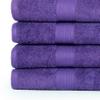 Ample Decor Bathroom Towel Set of 18-4 Hand Towel, 4 Bath Towel, 10 Wash Cloths - Oeko Tex Certified 600 GSM 100% Cotton - High Absorbency Quick Drying, Ideal for Gifting - Purple view 4