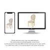 Christopher Knight Home Phinnaeus Dining Chair Set, Set of 2, Fabric, Dark Blue Plaid + Natural view 4
