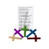 Agora Cross In My Pocket Set with Anodized Jesus Christ is Lord Cross and Poem Card (500) view 1