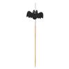 Restaurantware 3.5 Inch Halloween Skewers 1000 Pointed Bat Cupcake Toppers - Sturdy Disposable Black Bamboo Fall Food Picks For Birthday Or Themed Party view 2