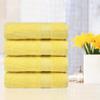 Ample Decor Bath Towels 100% Cotton 30 X 54 Inch 600 GSM Soft Quick Dry Bathroom Towel - 4pcs Yellow view 2