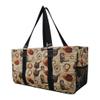 NGIL Extra Large Utility Tote Reusable Grocery Bag Oversized Collapsible for Groceries, Storage, Picnic, Beach (Western Cowboy-black) view 1