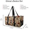 NGIL Extra Large Utility Tote Reusable Grocery Bag Oversized Collapsible for Groceries, Storage, Picnic, Beach (Western Cowboy-black) view 3