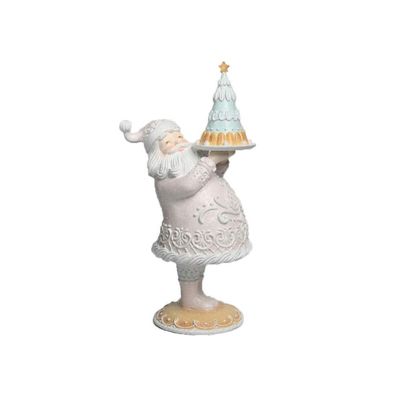 December Diamonds Gingerbread Santa with Cake Figurine