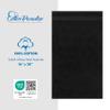 Cotton Paradise Hand Towels for Bathroom, 100% Cotton Turkish 4 Piece Hand Towel Set, Soft Absorbent Face Towels, Black Hand Towels view 4