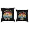 30th Birthday Gift Women Vintage 1996 Ladies 30 Years Throw Pillow view 3