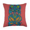 Atabey Goddess Taino Art Symbol Puerto Rico Boricua Throw Pillow view 1