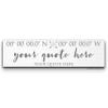 50th Anniversary Gift | 20" x 6" Wood Sign | Personalized with YOUR info + GPS Coordinates view 1