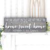50th Anniversary Gift | 20" x 6" Wood Sign | Personalized with YOUR info + GPS Coordinates view 2