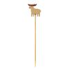 Restaurantware 3.5 Inch Food Picks 1000 Sturdy Decorative Picks - Reindeer Design Sharp Point Natural Bamboo Mini Skewers Disposable Rudolph Picks For Appetizers Desserts or Cocktails view 2