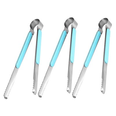 Cabilock 3pcs Stainless Steel Kitchen Tongs Multi-function Bbq Tool for Serving Food for Parties Weddings and Cooking Ergonomic Design for and Handling