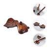 2pcs Wooden Chopstick Rest Holder with Solid Base for Flatware view 2