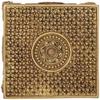 Exotic India Flowers Carved Puja Chowki - Brass Statue view 3