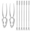 Stainless Steel Crab Tool Set 8pcs for Crab Legs and Oysters Xmas view 1