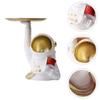 Wakauto 1pc Astronaut Storage Tray Creative White Jewelry Organizer for Home Decor Multifunctional Key Bowl and Candy Dish for Space-themed Rooms and view 2