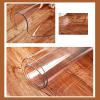 Clear Table Protector Plastic Waterproof Tablecloth Desk Cover 1MM Thickness Non-Slip Protective Pads Rectangle Vinyl Table Cover, PVC Desk Mat for Coffee Tabletop ALGFree view 2