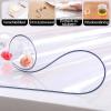 Clear Table Protector Plastic Waterproof Tablecloth Desk Cover 1MM Thickness Non-Slip Protective Pads Rectangle Vinyl Table Cover, PVC Desk Mat for Coffee Tabletop ALGFree view 3
